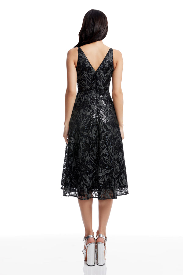 Elisa Dress / BLACK MULTI