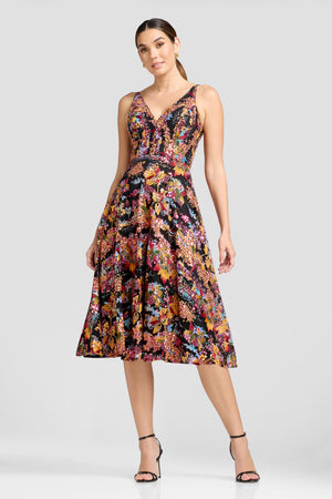 ELISA DRESS / PAPAYA MULTI