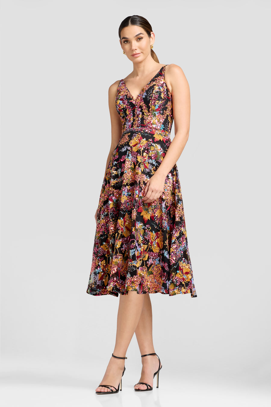 ELISA DRESS / PAPAYA MULTI