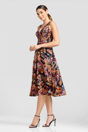 ELISA DRESS / PAPAYA MULTI