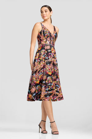 ELISA DRESS / PAPAYA MULTI