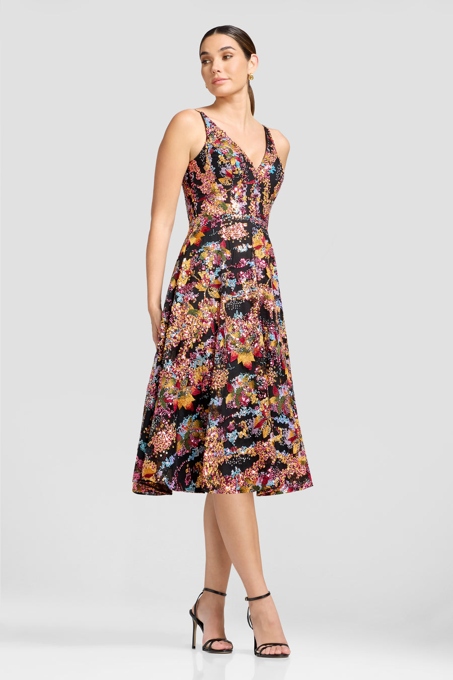 ELISA DRESS / PAPAYA MULTI