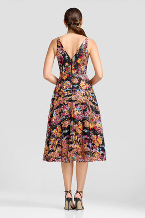 ELISA DRESS / PAPAYA MULTI