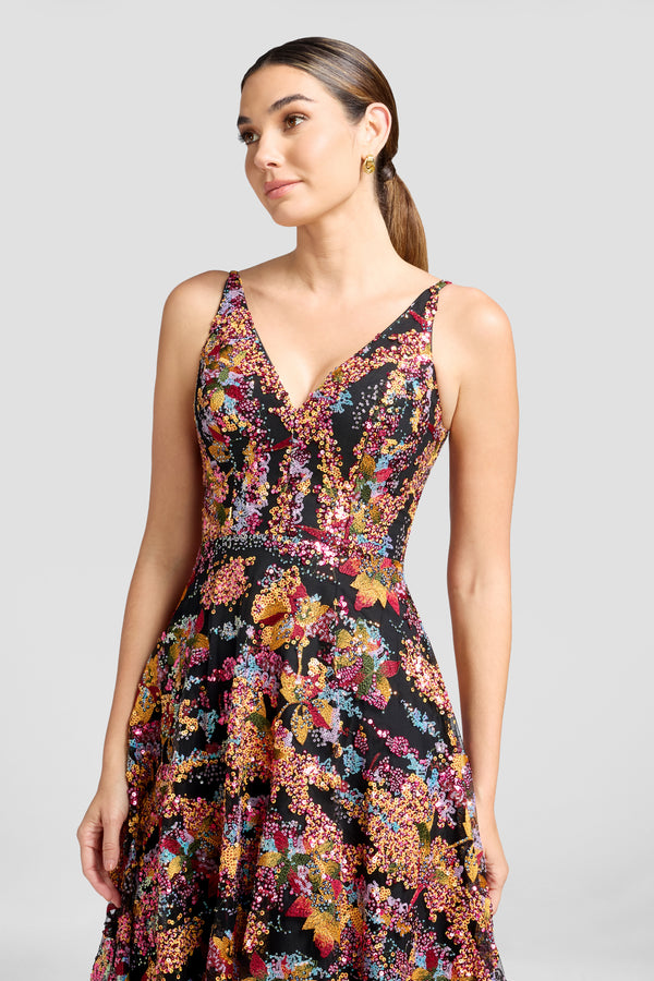 ELISA DRESS / PAPAYA MULTI