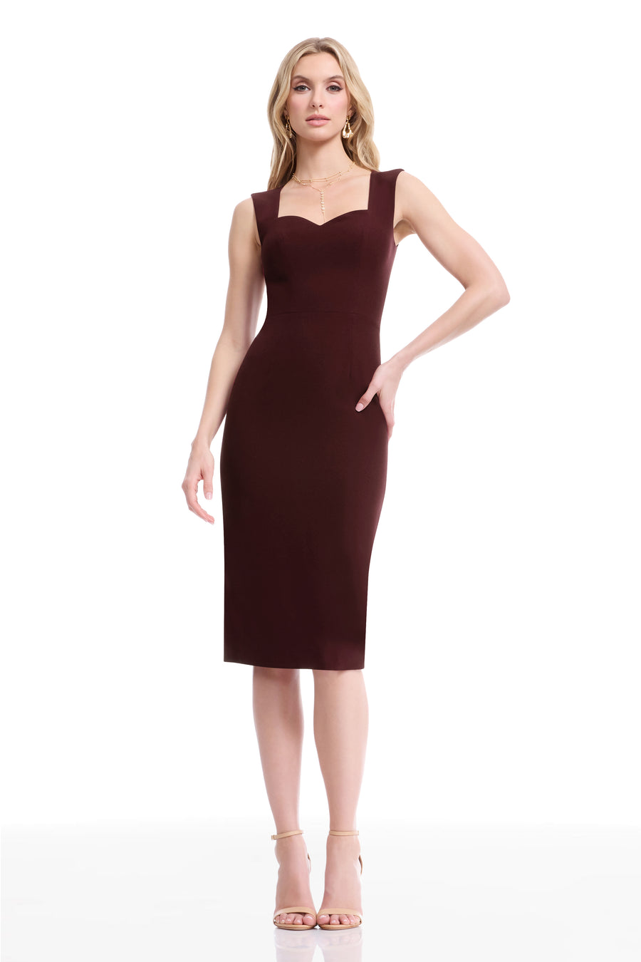 Elle Dress / BURGUNDY