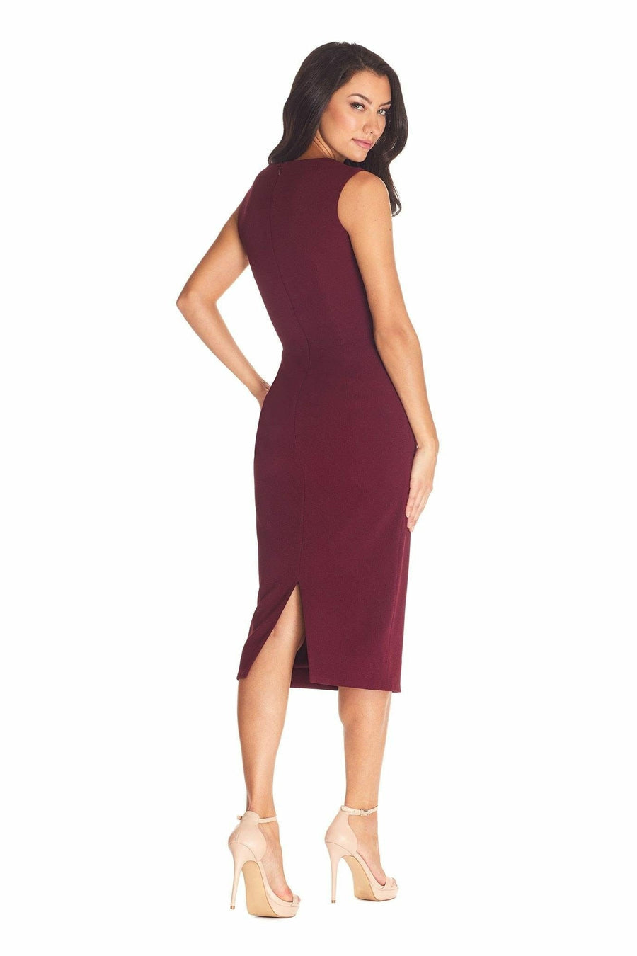 Elle Dress / BURGUNDY