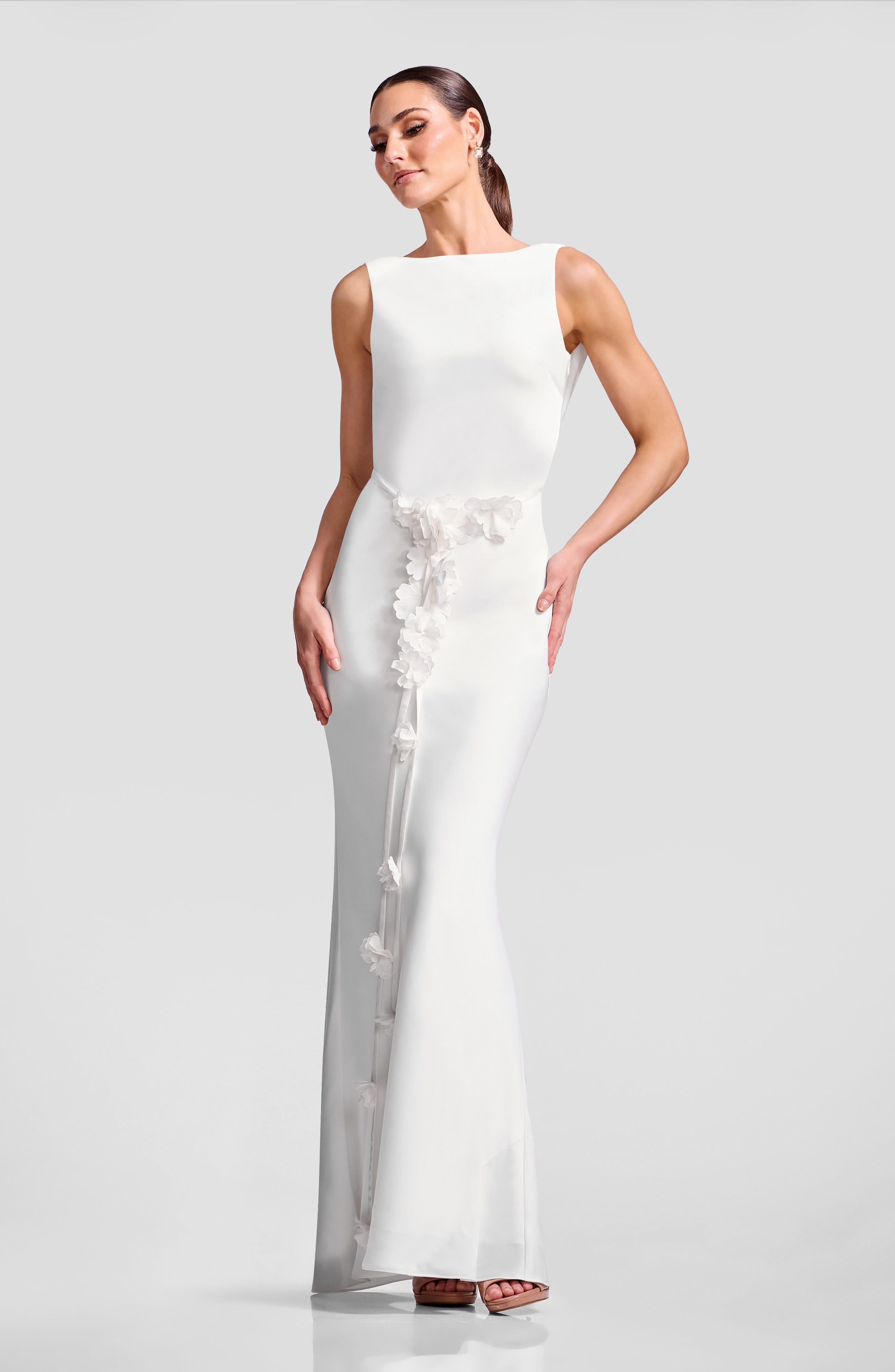 Dress The Population Eloise Gown - White
