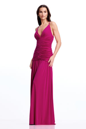 Elora Gown / DARK FUCHSIA