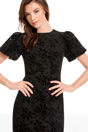 ELSIE DRESS / MOCHA-BLACK