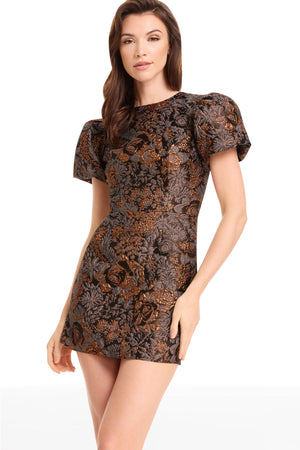 ELSIE DRESS / BRONZE MULTI