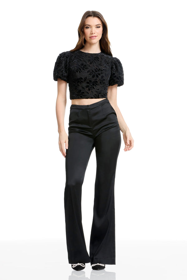 ELSIE TOP / MOCHA-BLACK