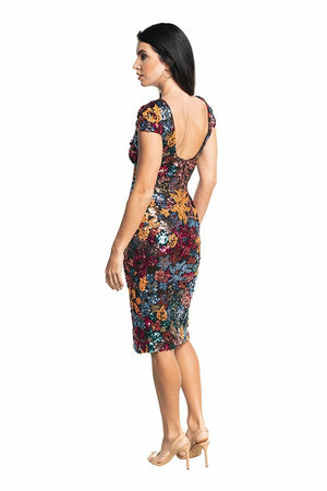 Elyse Dress / tangelo multi