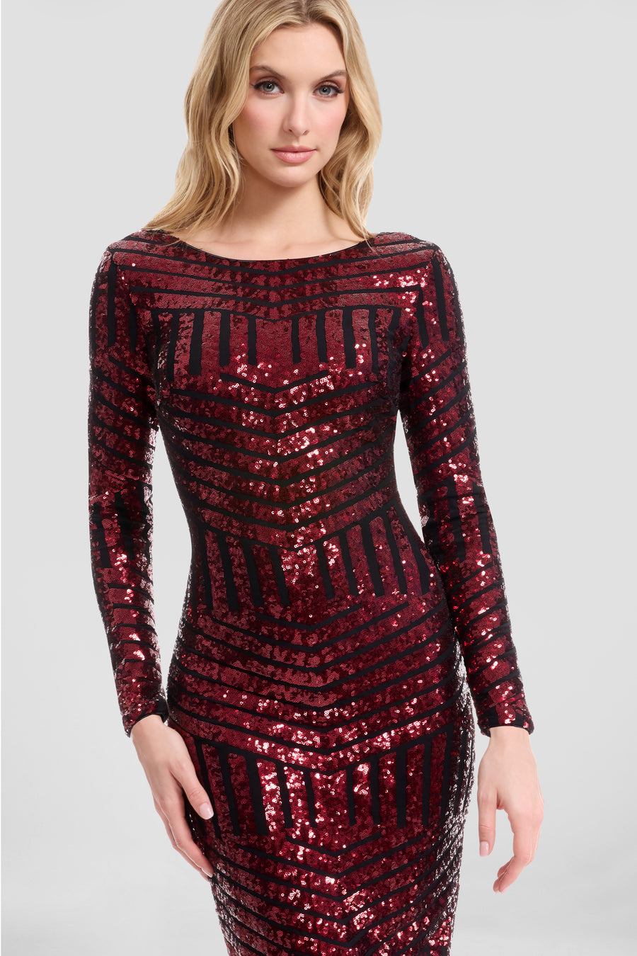 Emery Dress / BLACK/BERRY