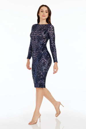 Emery Dress / NAVY
