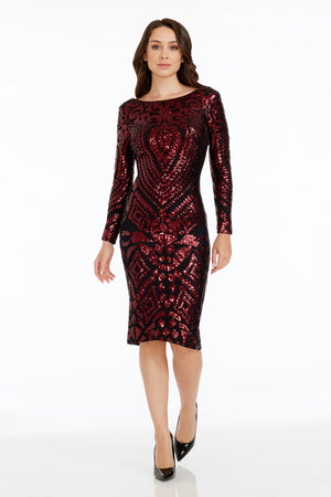 Emery Baroque Sequin Dress Dress the Population Emery Baroque Sequin Dress Dress the Population