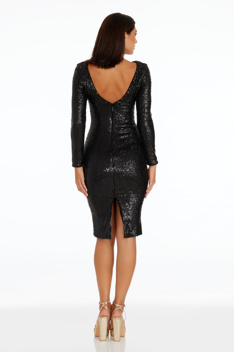 Dress The Population Emery Sequin Dress - Deep Purple - Size XXL Dress The Population Emery Sequin Dress - Deep Purple - Size XXL