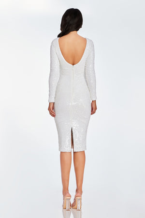 Emery Dress / WHITE MULTI