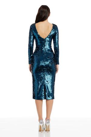 Emery Dress / DEEP TEAL