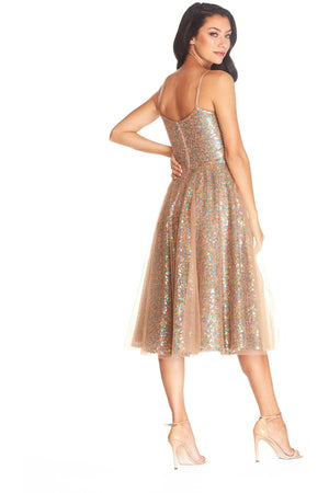 Ensley Dress / NUDE MULTI