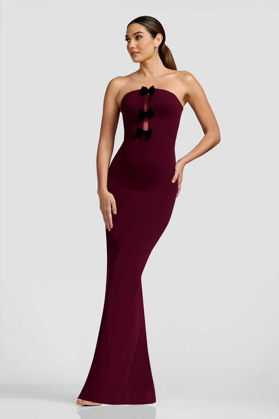 Everly Dress / DARK CHERRY