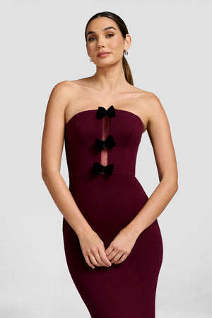 Everly Dress / DARK CHERRY