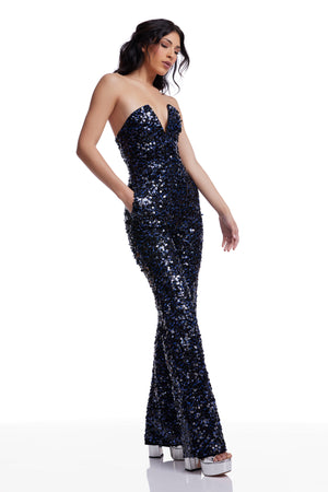 Fernanda Jumpsuit / NAVY MULTI