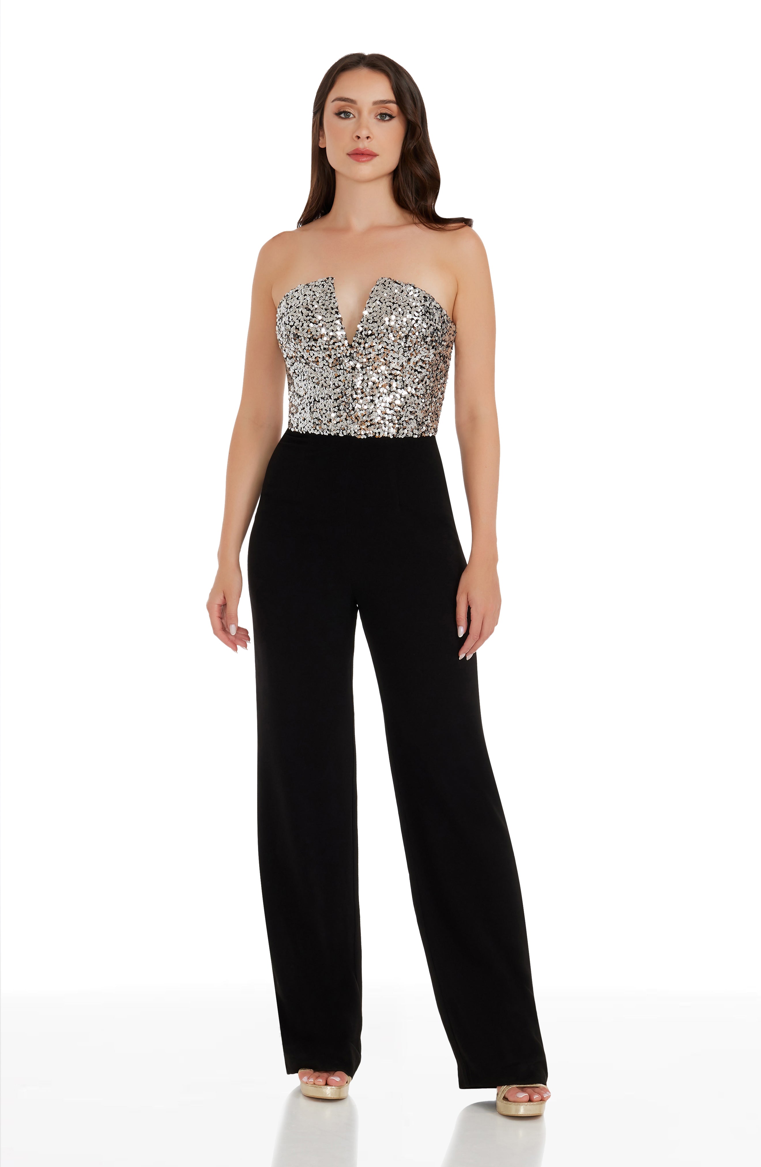 Fernanda Sequin Top Jumpsuit – Dress the Population