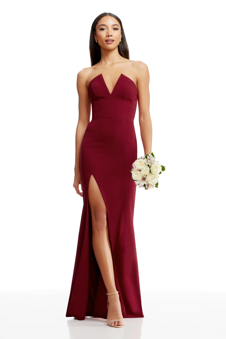dress the population fernanda Dress the Population Women's Fernanda Sequin Mermaid Gown - Gold