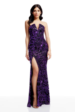 Fernanda Gown / MIDNIGHT PLUM-BLACK