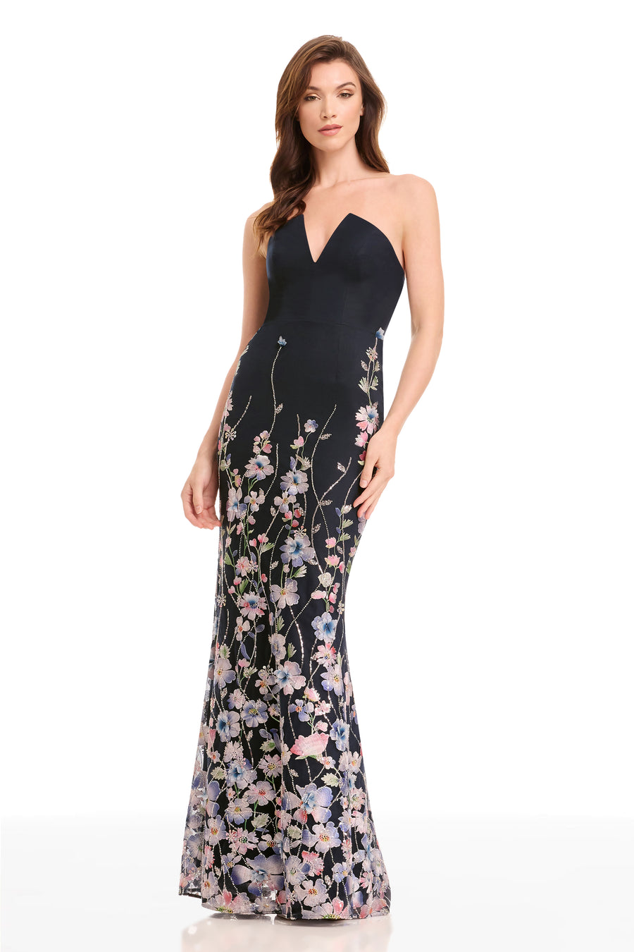 FERNANDA DRESS / NAVY MULTI