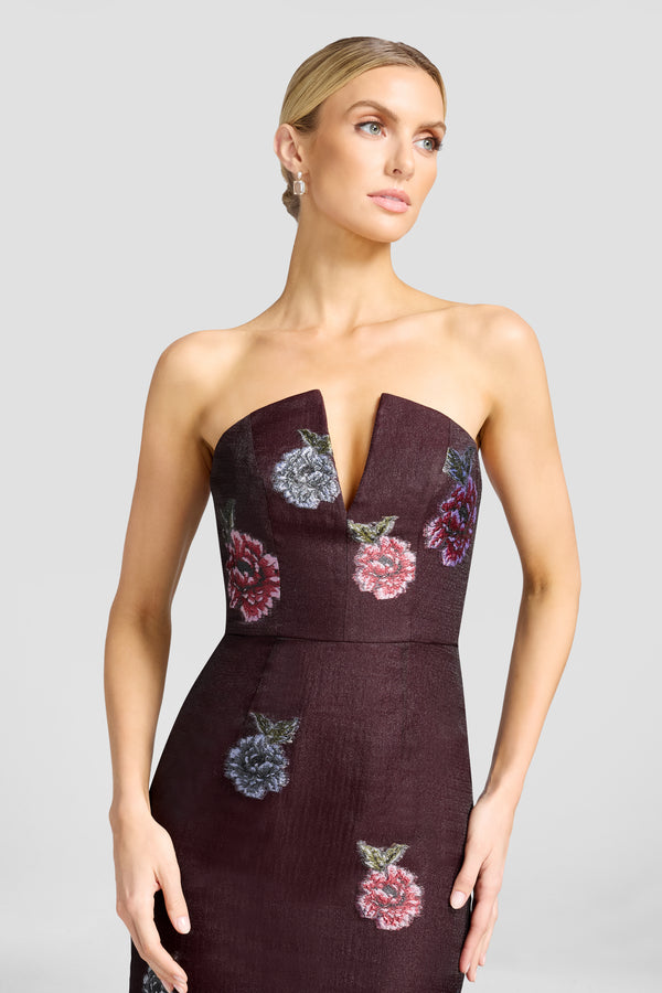 Fernanda Dress / DEEP PLUM MULTI