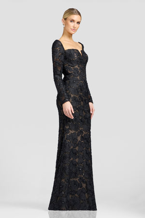 Foster Dress / BLACK-NUDE