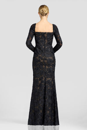 Foster Dress / BLACK-NUDE