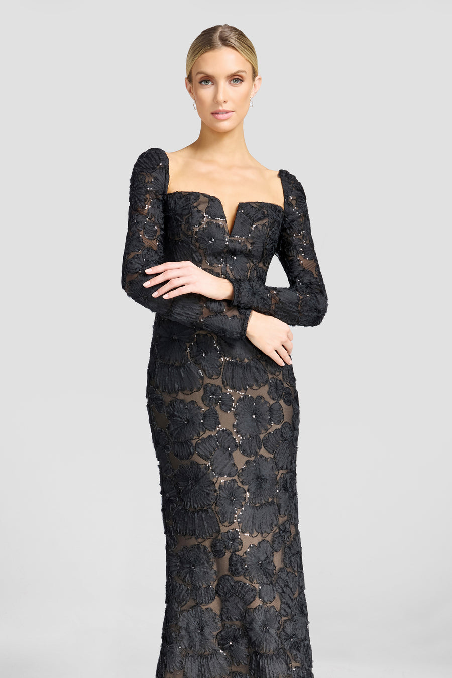 Foster Dress / BLACK-NUDE