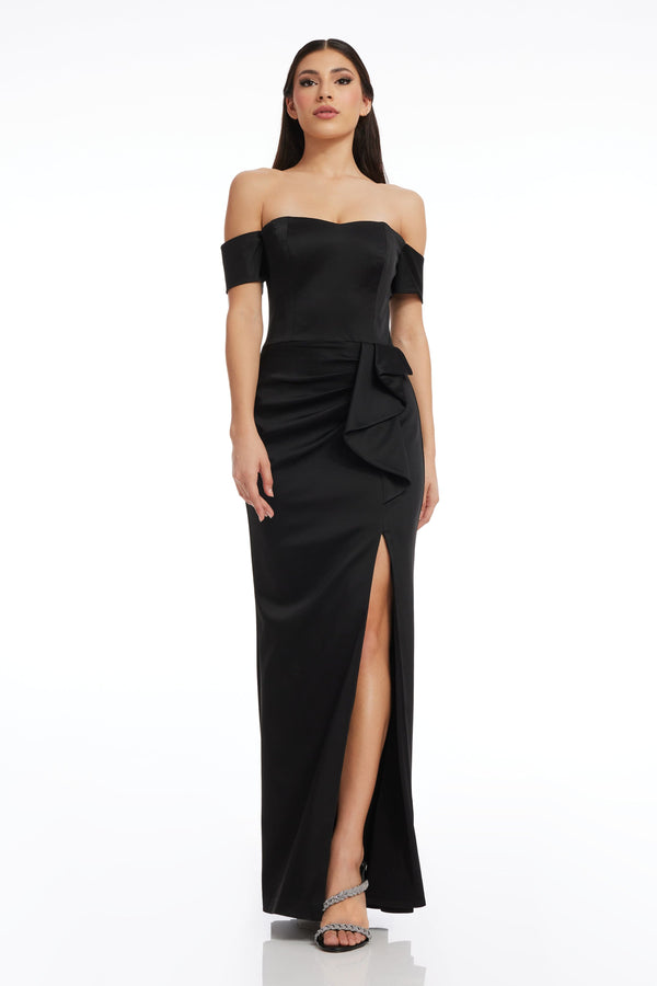 dress the population logan off the shoulder Logan Dress