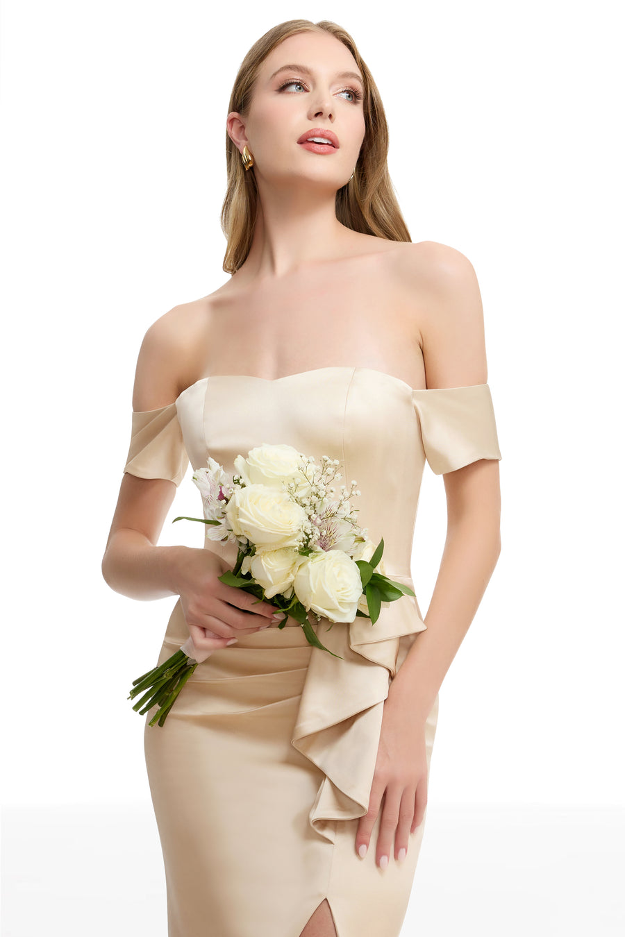 GABRIELLE GOWN / CHAMPAGNE