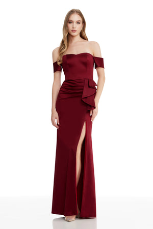 GABRIELLE GOWN / GARNET