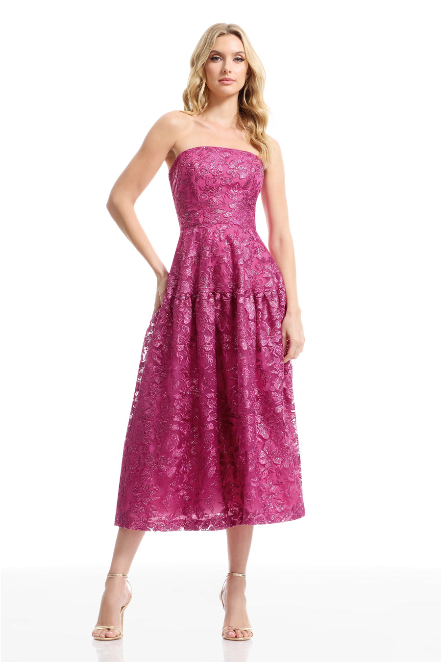 GEMMA DRESS / BRIGHT FUCHSIA