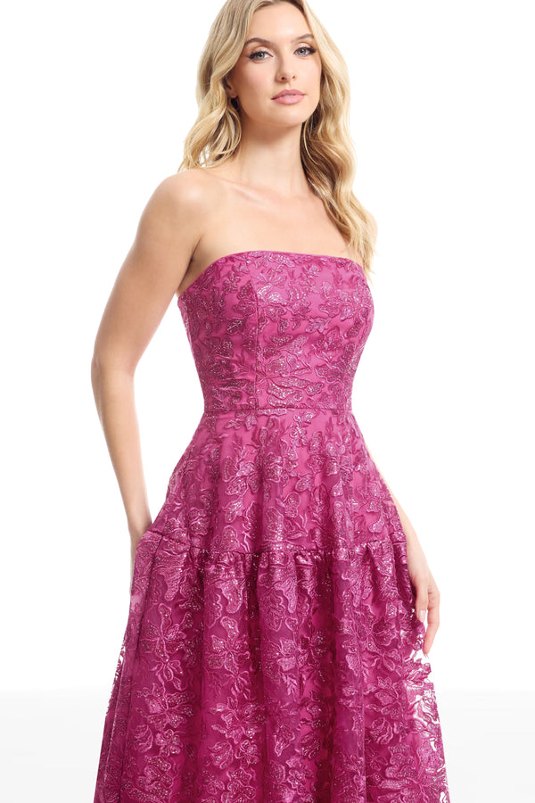 GEMMA DRESS / BRIGHT FUCHSIA