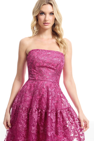 GEMMA DRESS / BRIGHT FUCHSIA