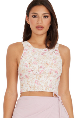 GINNY TOP / OFF WHITE MULTI