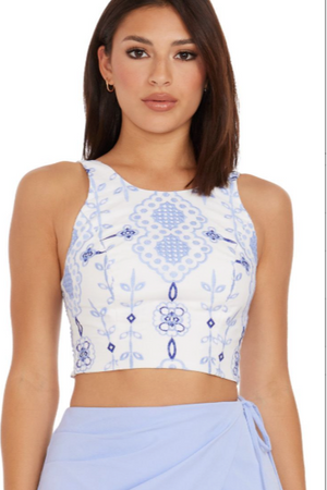 GINNY TOP / SKY MULTI