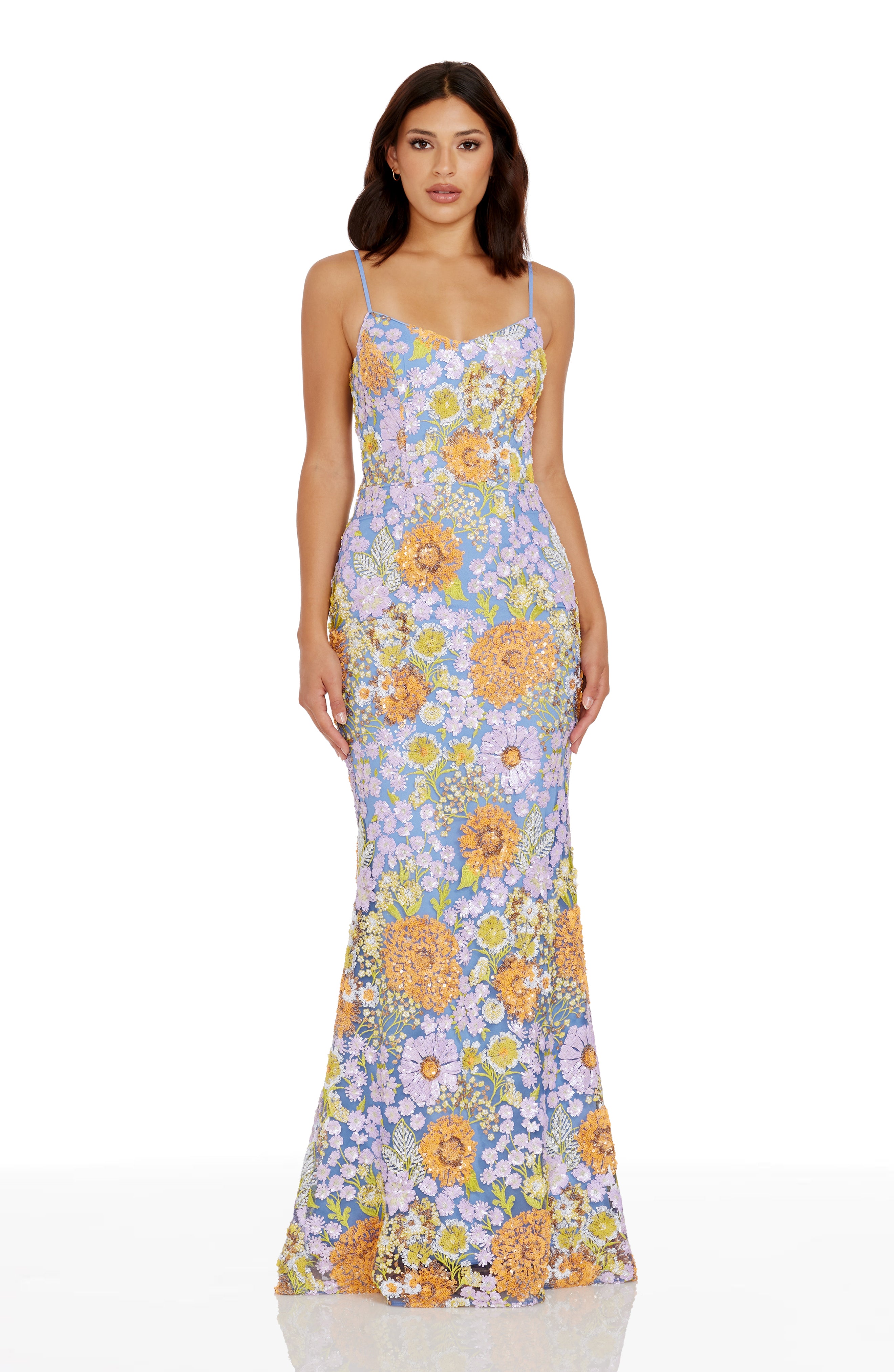 dress the population giovanna maxi dress Gown Color:ROSEGOLD Like A Rose Underwire this sleeveless dress is pointed basque waist gown