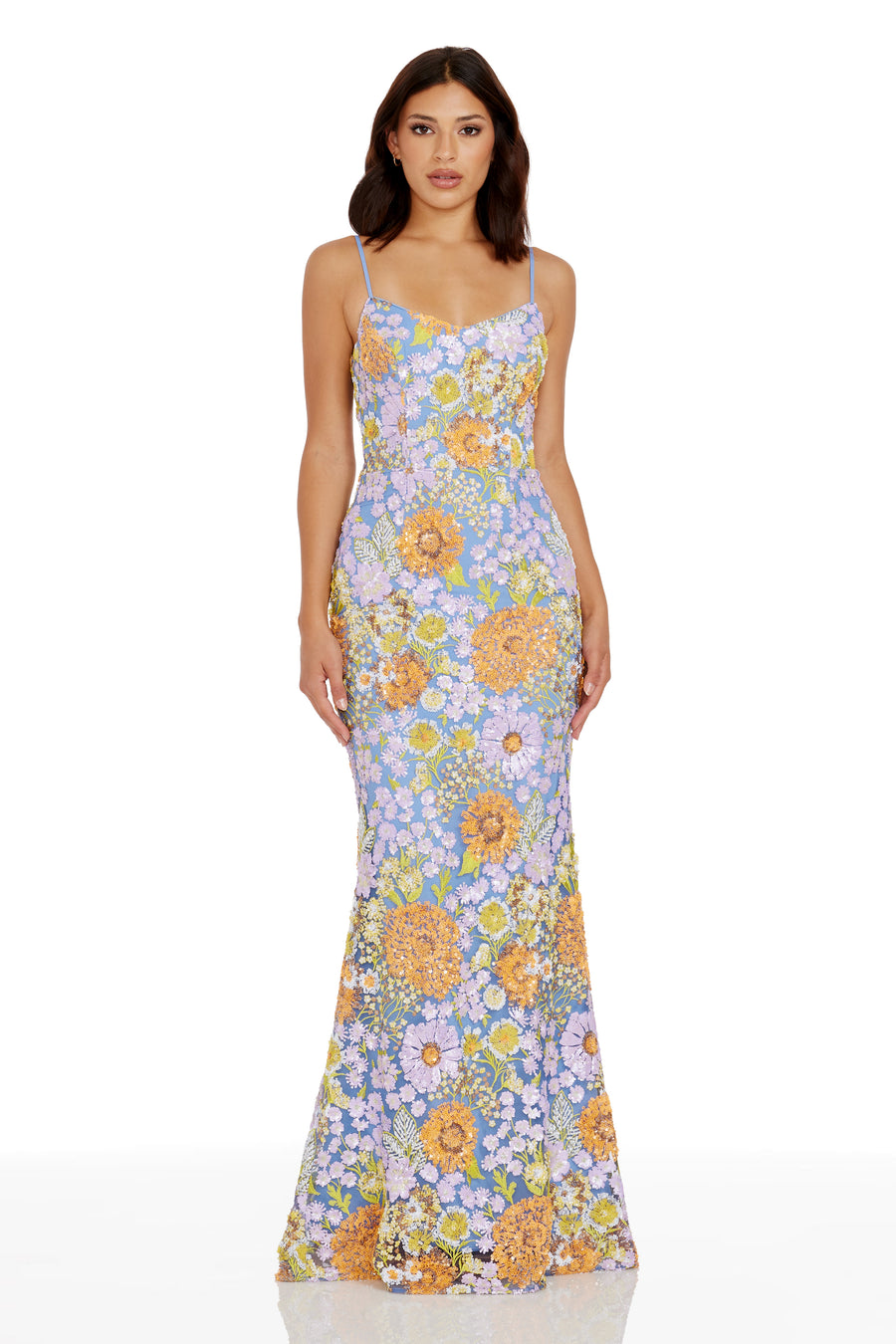 giovanna gown dress the population Floral Giovanna Gown by Dress The Population