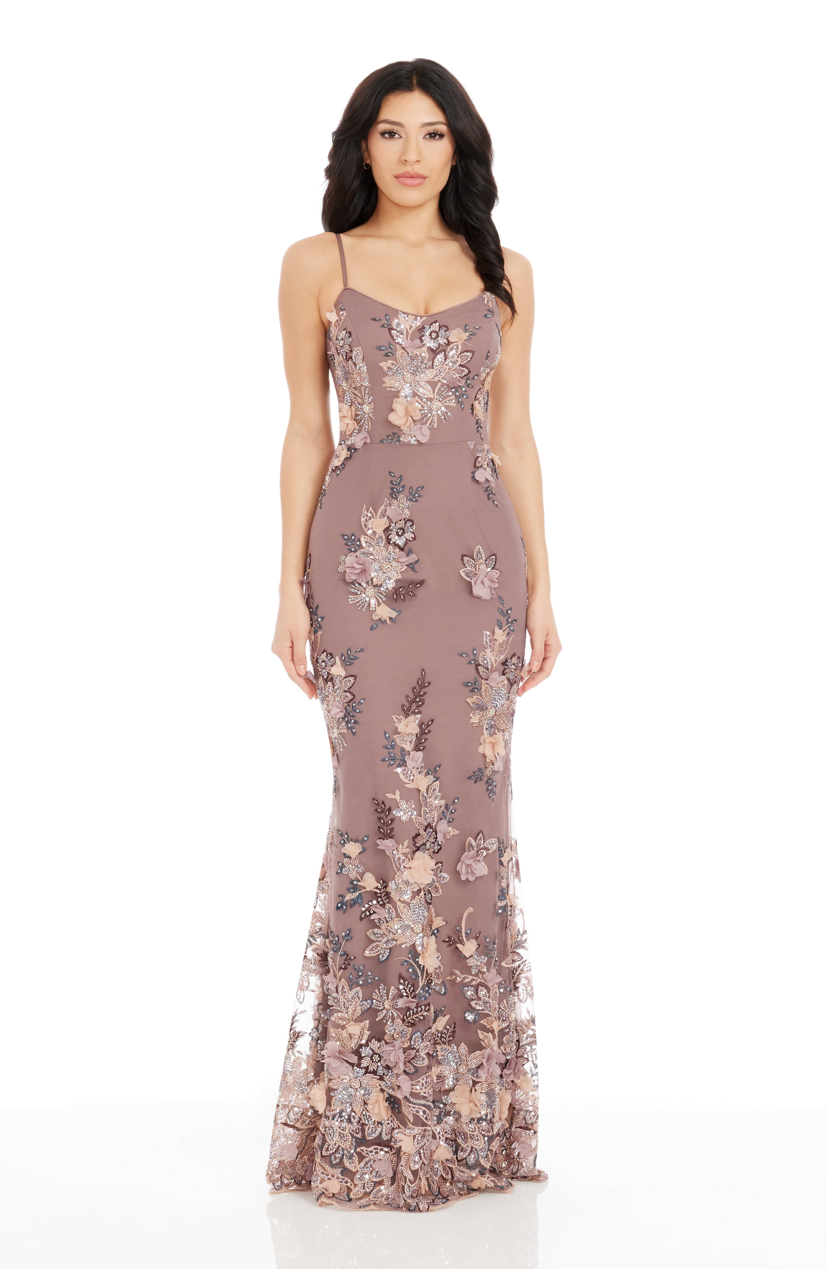 dress the population giovanna gown Black Label Sleeveless Sequin glittering garden grows across this dazzler of a gown designed in a slinky mermaid fit and turned up with dreamy color. Sequin Giovanna Gown by Dress