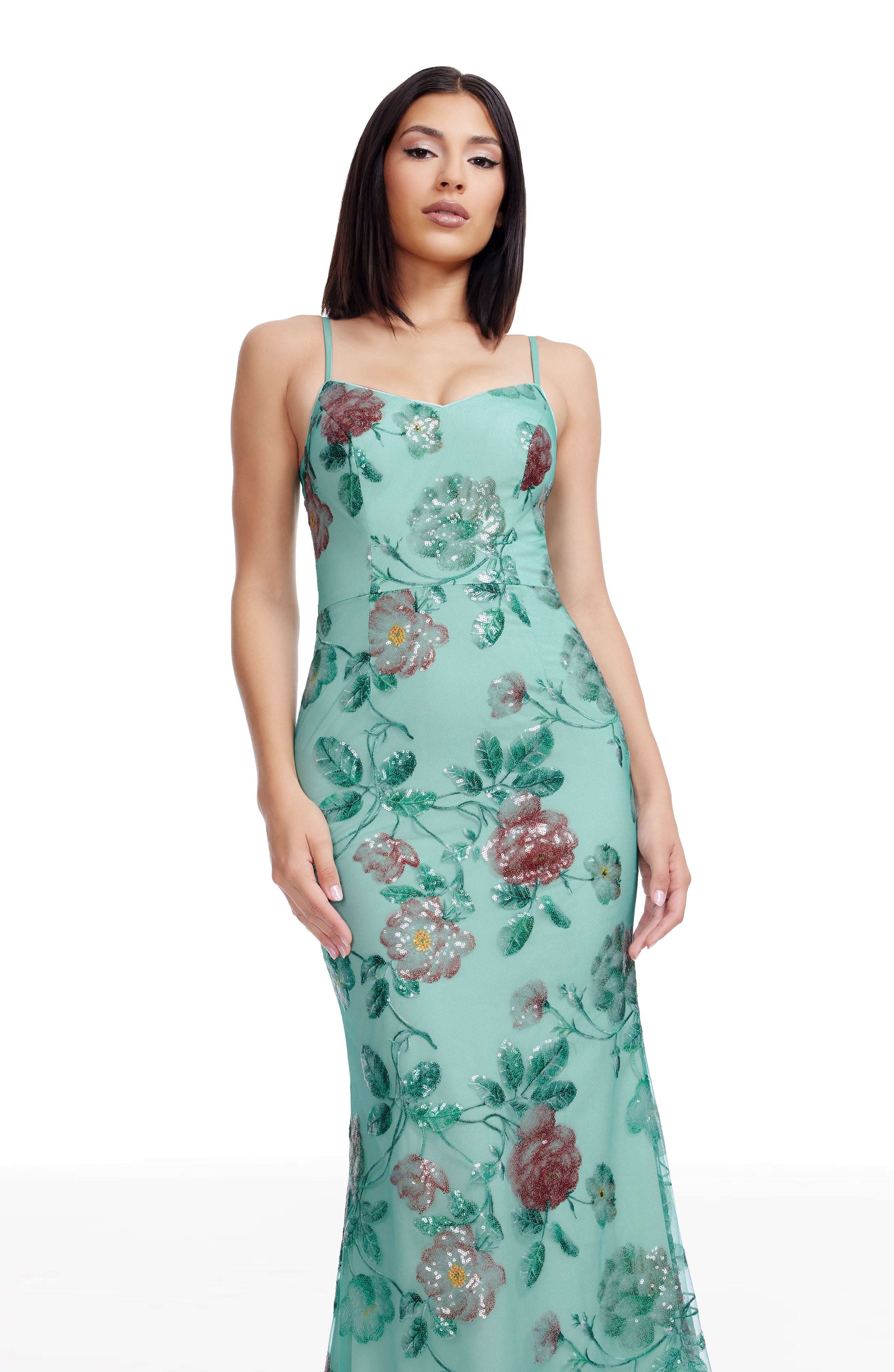 dress the population giovanna maxi dress Women's Floral Sequin Mermaid Gown Womens Dress the Population Colour:Dusty Pink Spring Clothing Icon Set Yoremade Women's