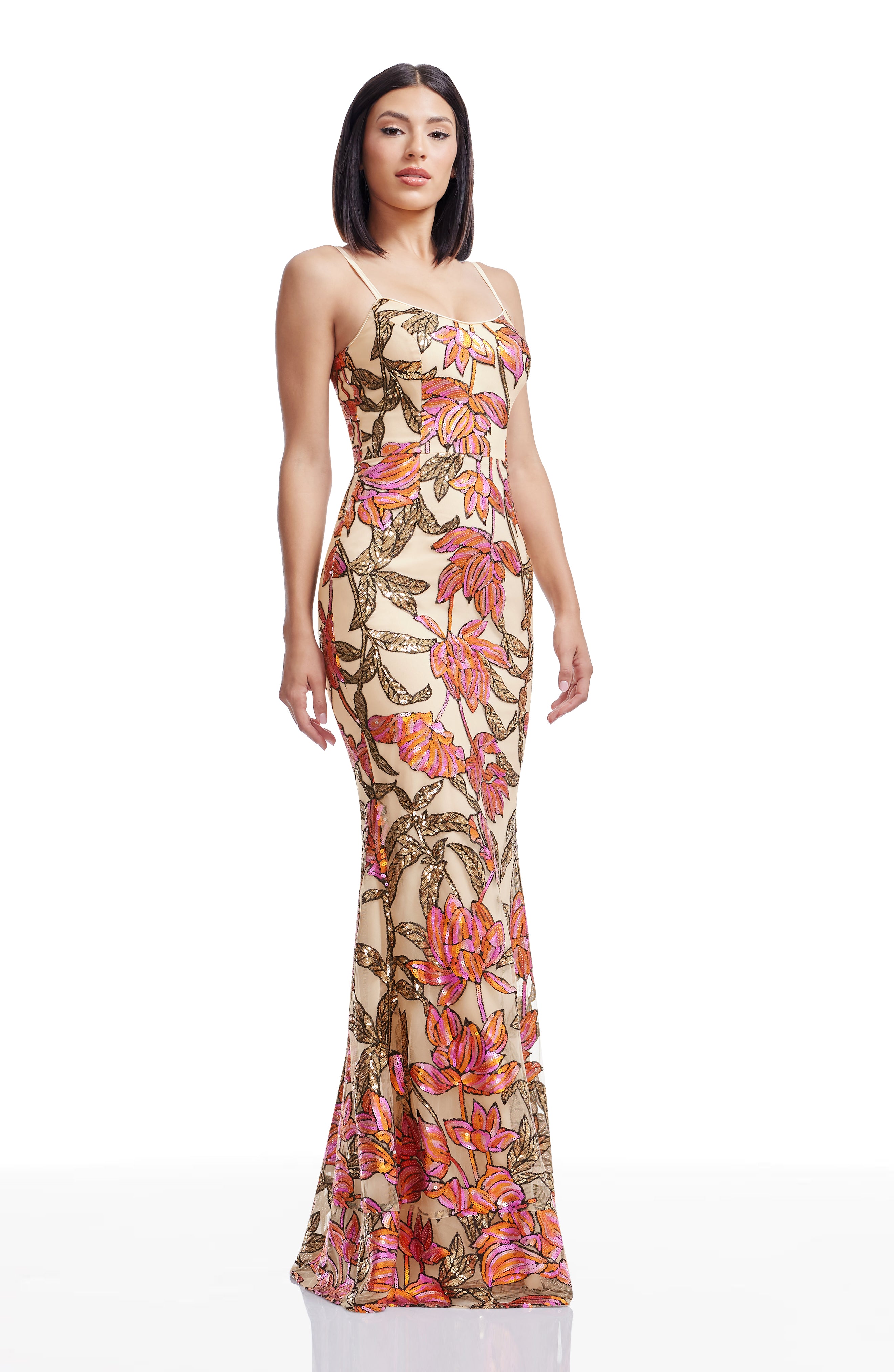 open lace back dress Amy Gown
