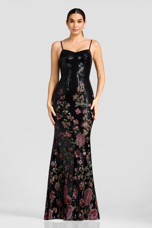 Giovanna Gown / BLACK MULTI