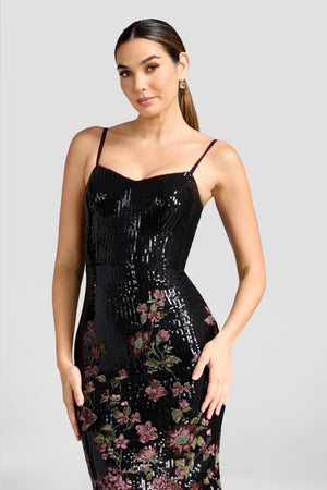 Giovanna Gown / BLACK MULTI