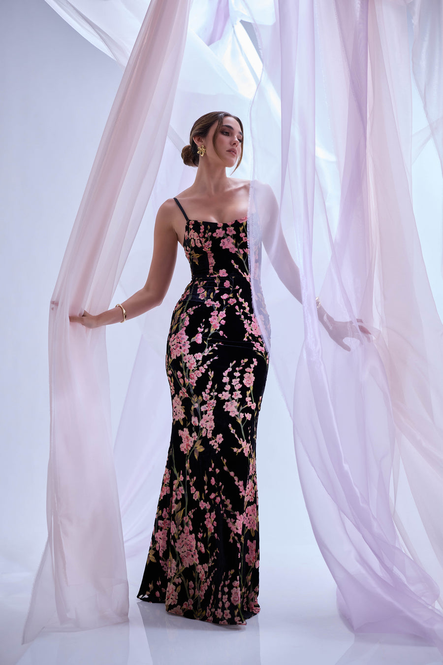 Giovanna Gown / BLACK MULTI